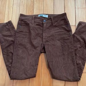 Corduroy skinny pants mid-rise (size 6)
